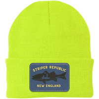 'Striper Republic' Night Bite Patched Beanie