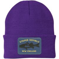 'Striper Republic' Night Bite Patched Beanie