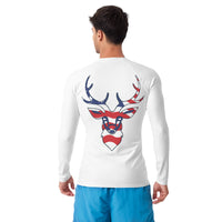 'American Buck' Men's Rash Guard Sport Shirt **UPF 50+" Protection