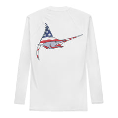 'American Marlin' Men's Rash Guard Sport Shirt **UPF 50+