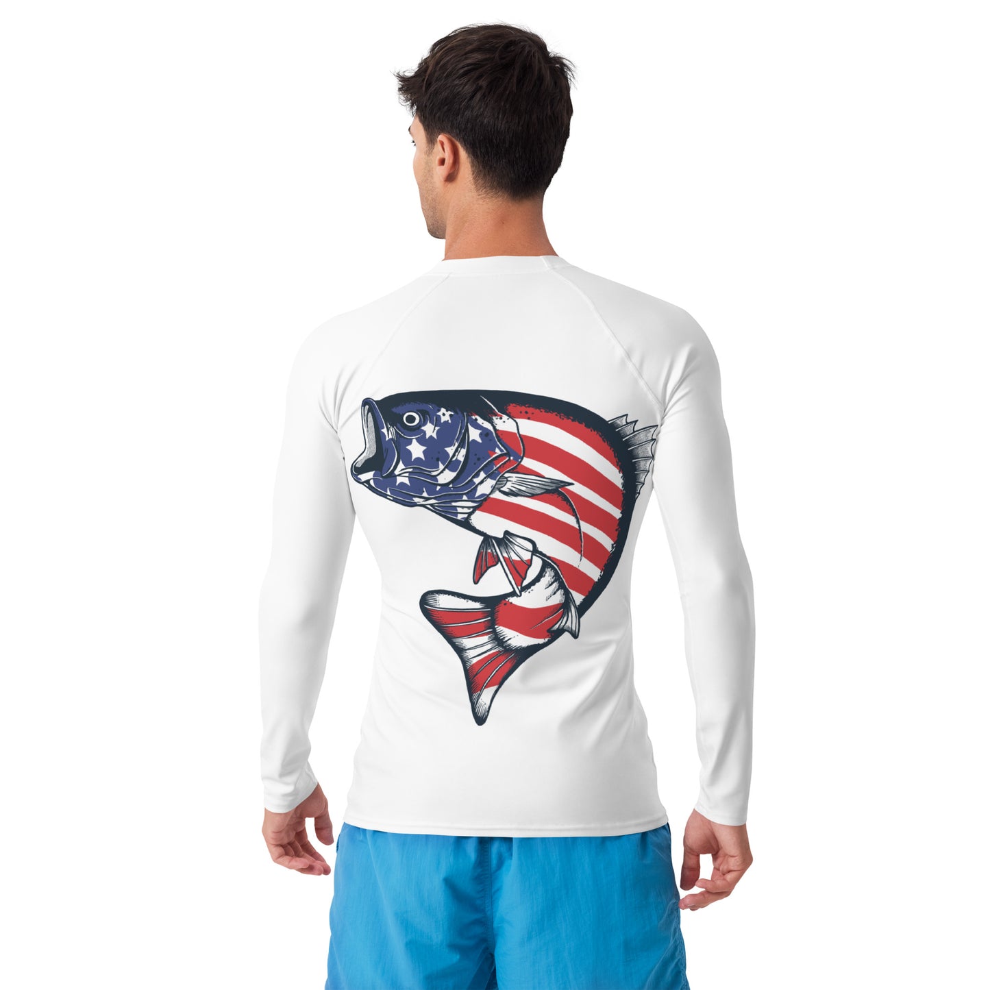 'American Striper' Men's Rash Guard Sport Shirt **UPF 50+" Protection