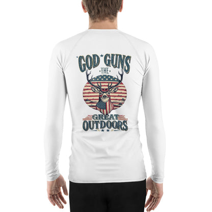 'God, Guns, and The Great Outdoors' Men's Rash Guard