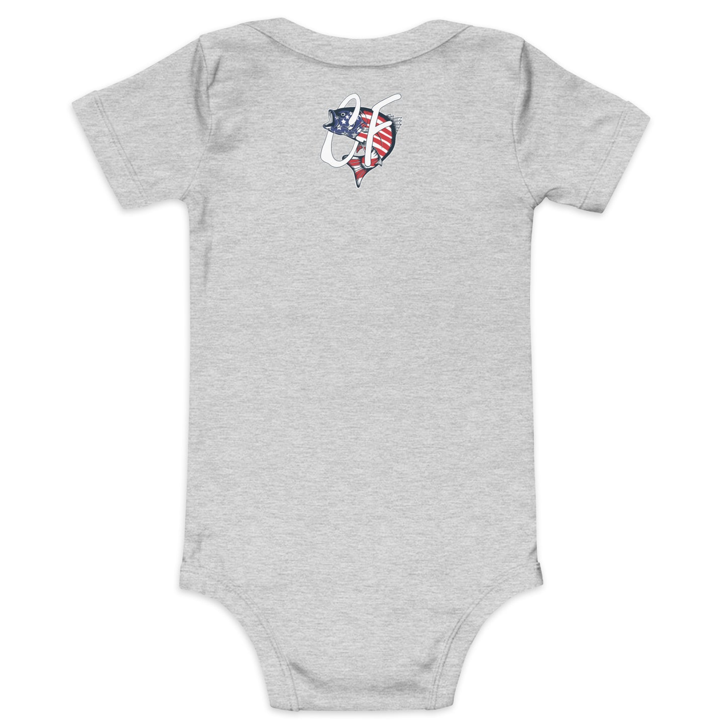 'Nautical Striper' Baby Short Sleeve One Piece