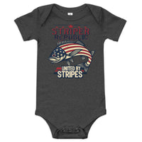 'United by Stripes' Baby Short Sleeve One Piece