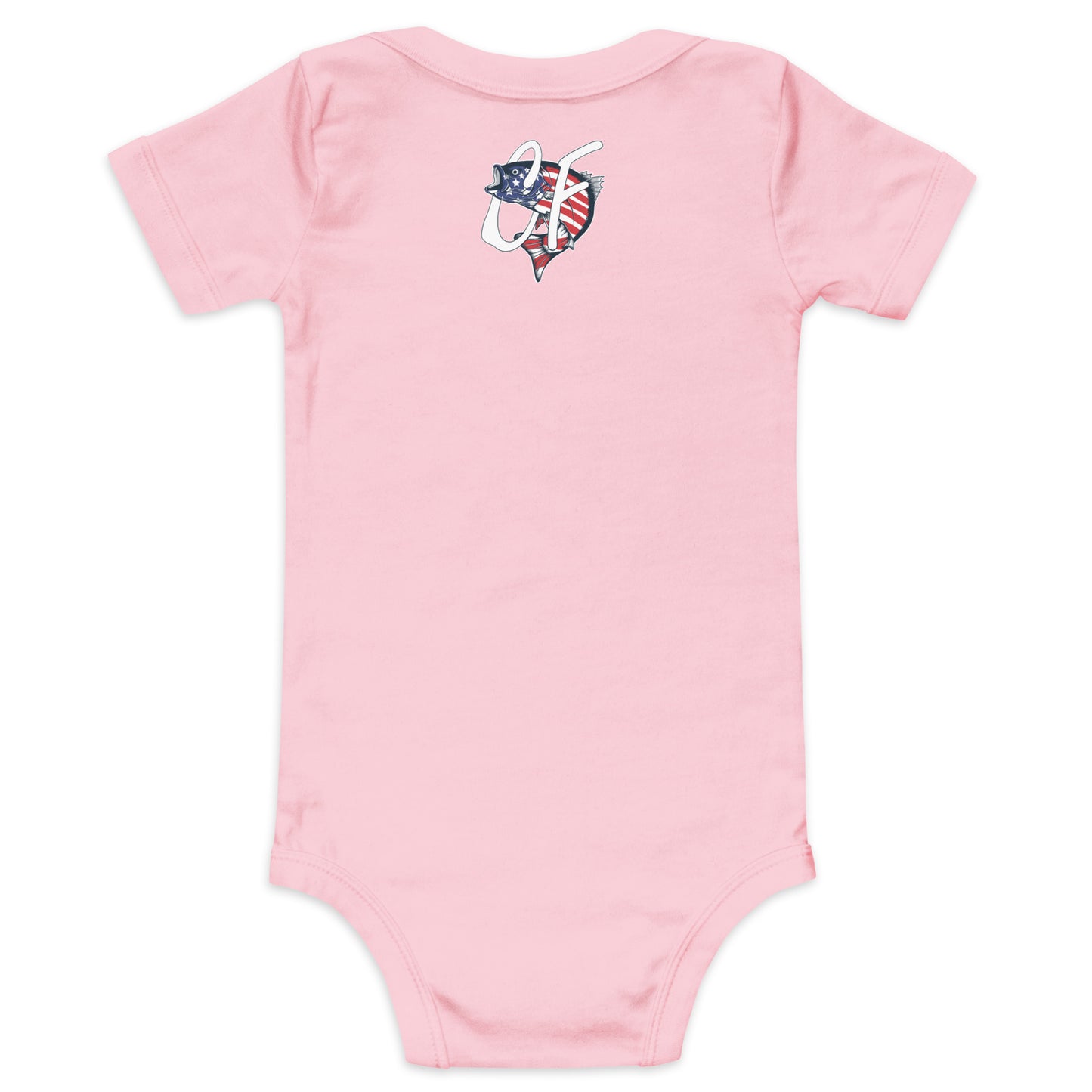 'Nautical Striper' Baby Short Sleeve One Piece