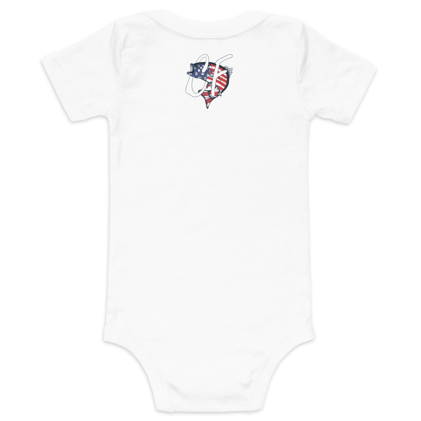 'Nautical Striper' Baby Short Sleeve One Piece