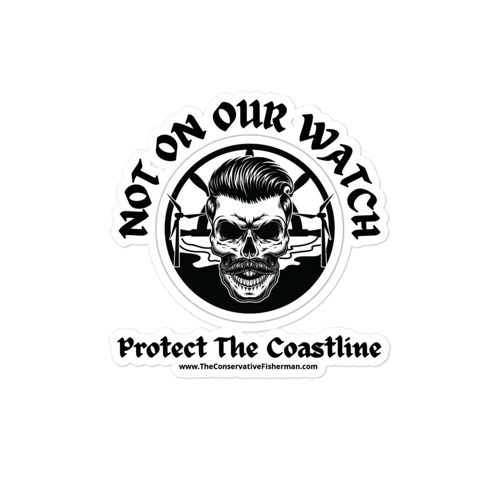 'Not on Our Watch' Stop Coastal Wind Farming Stickers