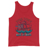 'High Tides Raise All Boats' Graphic Tank Top