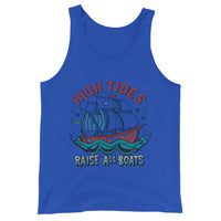 'High Tides Raise All Boats' Graphic Tank Top