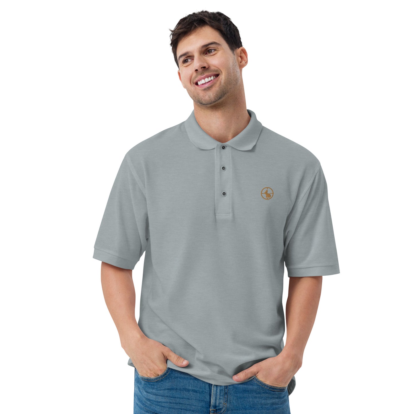 'Hare Hunter' Men's Premium Polo