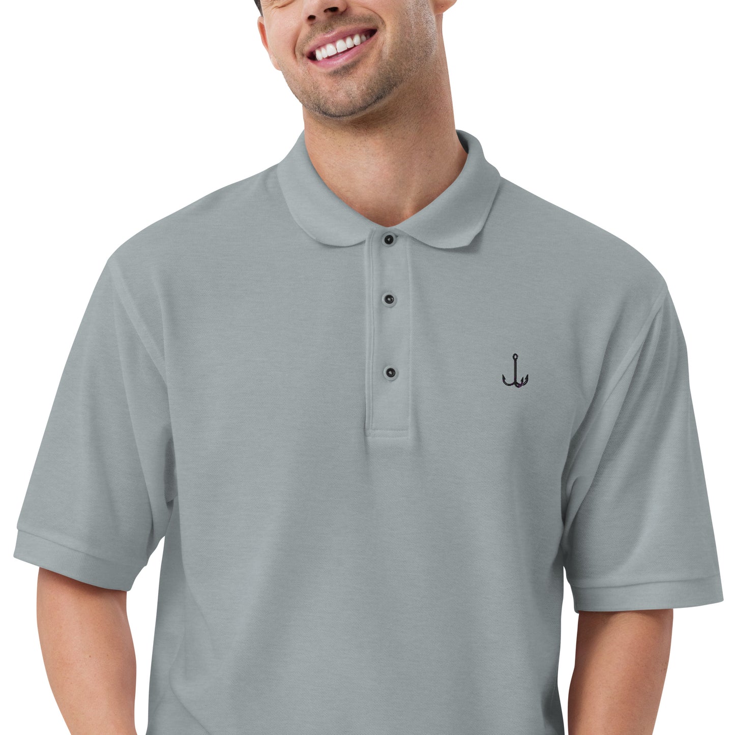 'Treble Hook' Men's Premium Polo