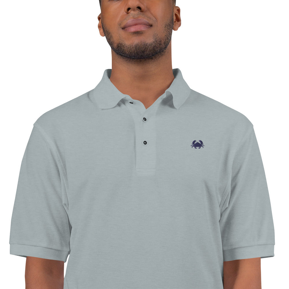 'Swimming Crab' Men's Premium Polo