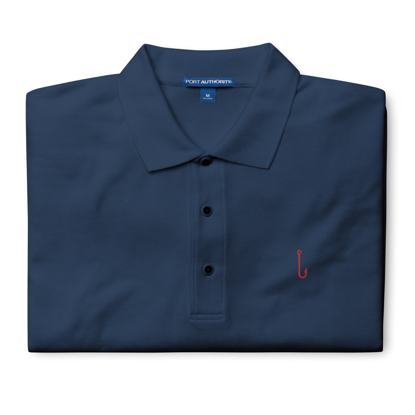 'Fishing Hook' Men's Premium Polo