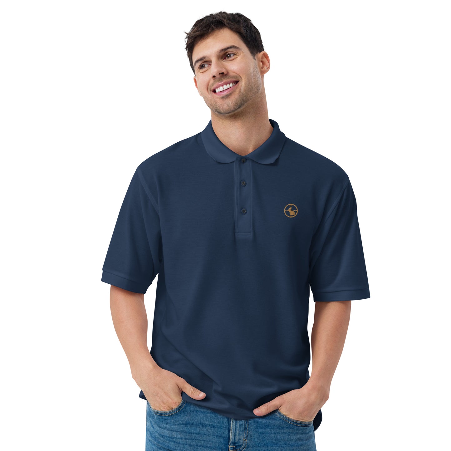 'Hare Hunter' Men's Premium Polo