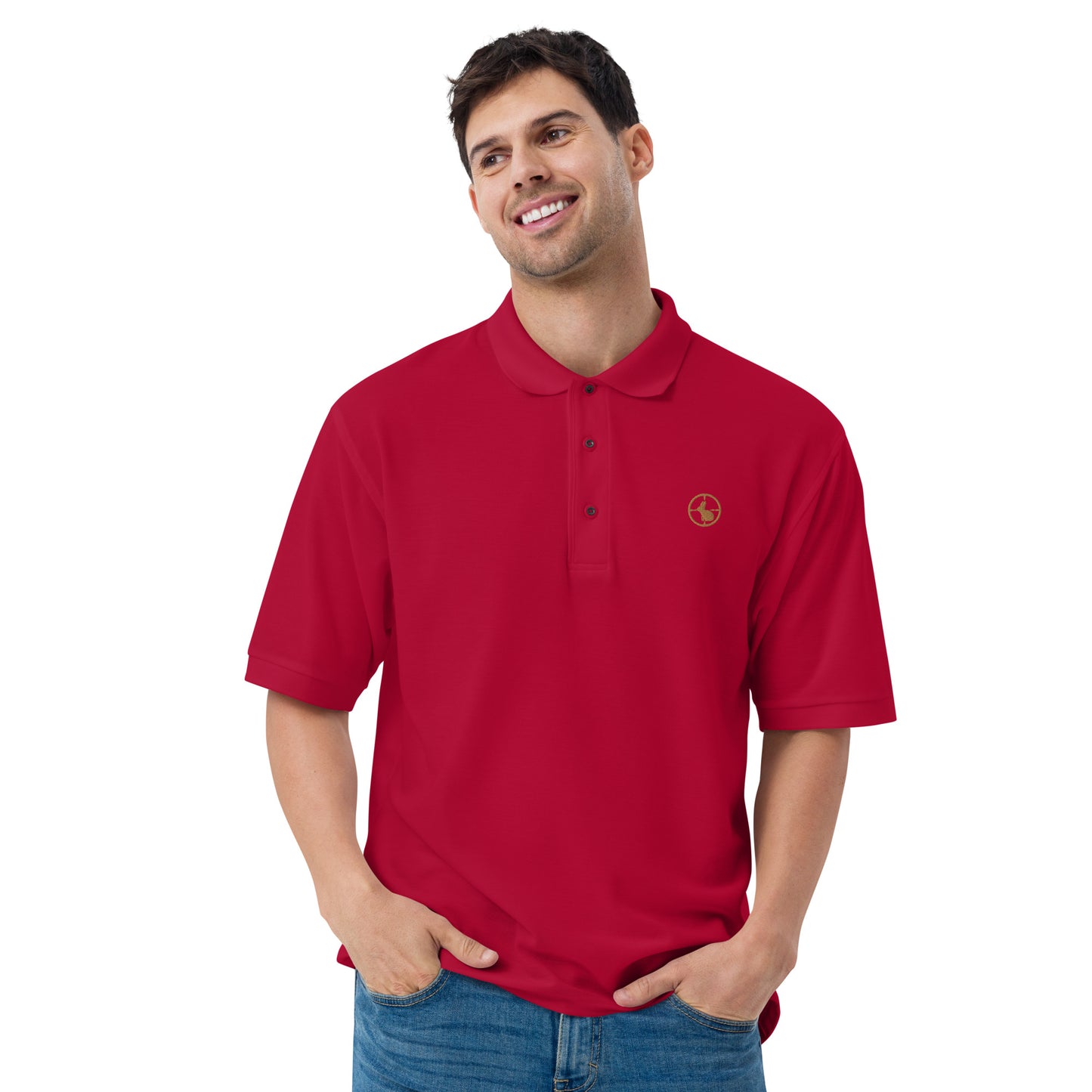 'Hare Hunter' Men's Premium Polo