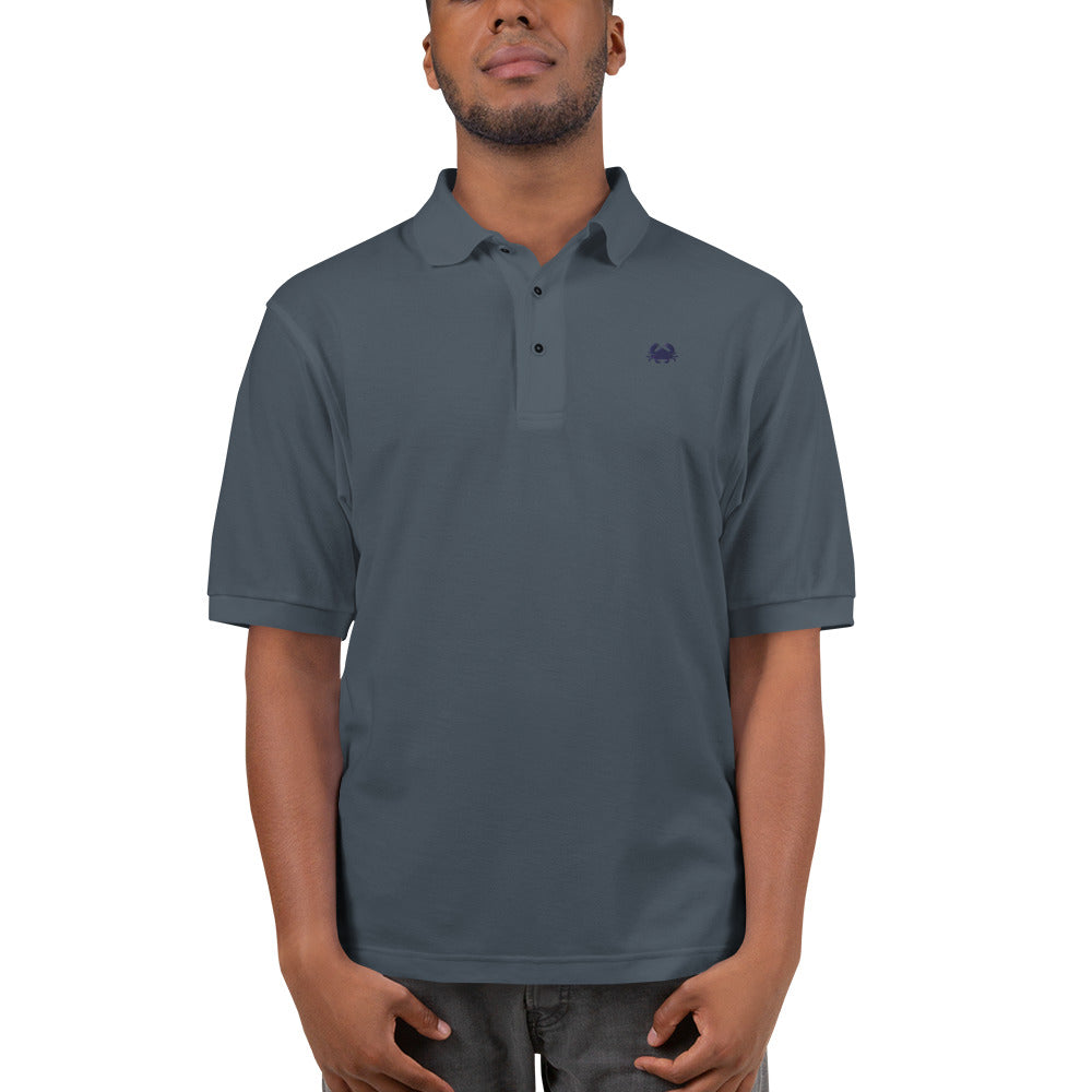 'Swimming Crab' Men's Premium Polo