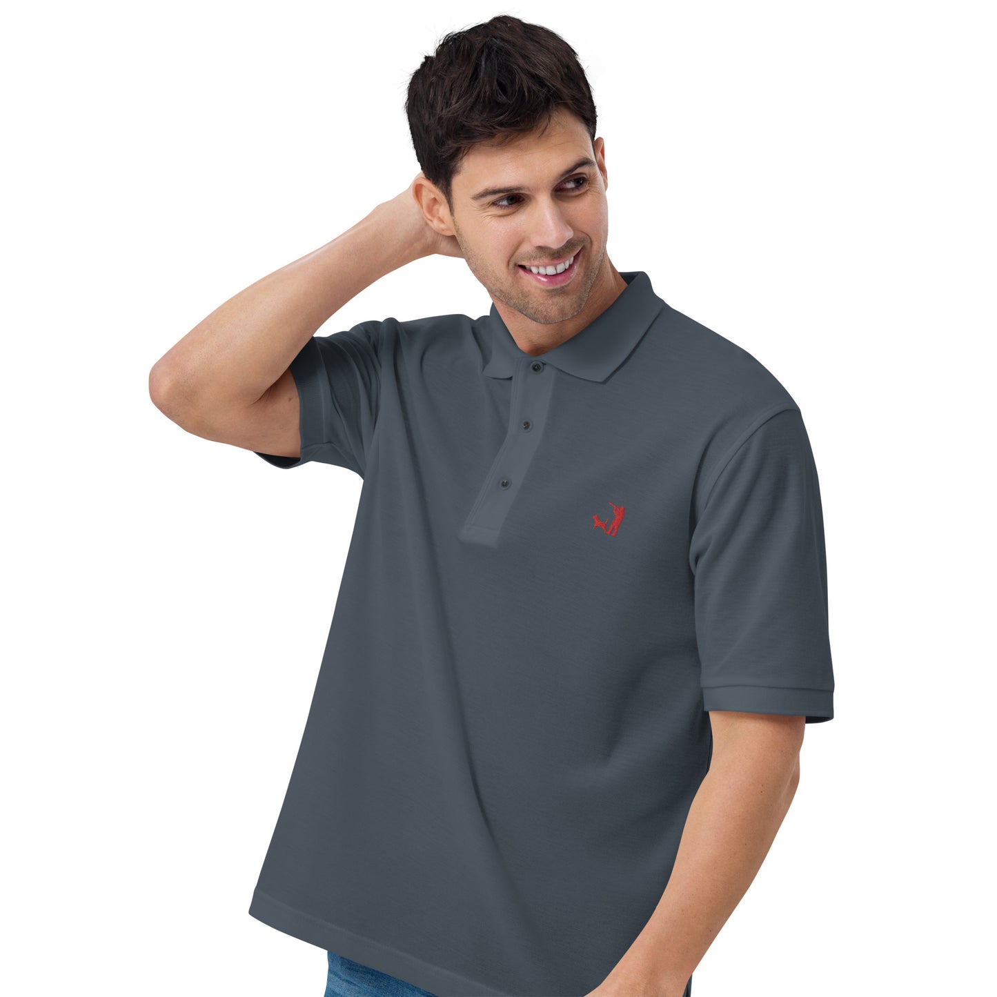 'Man's Best Friend' Men's Premium Polo