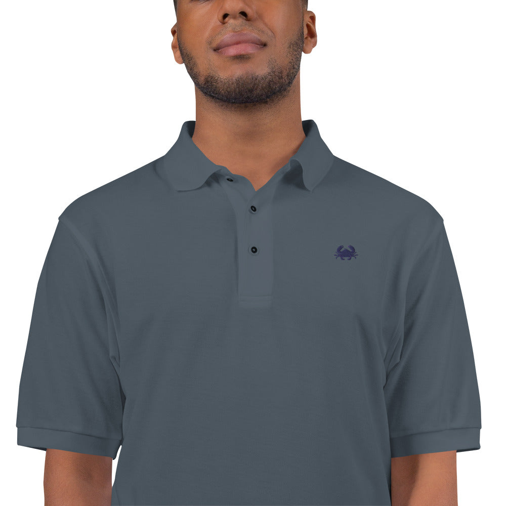 'Swimming Crab' Men's Premium Polo