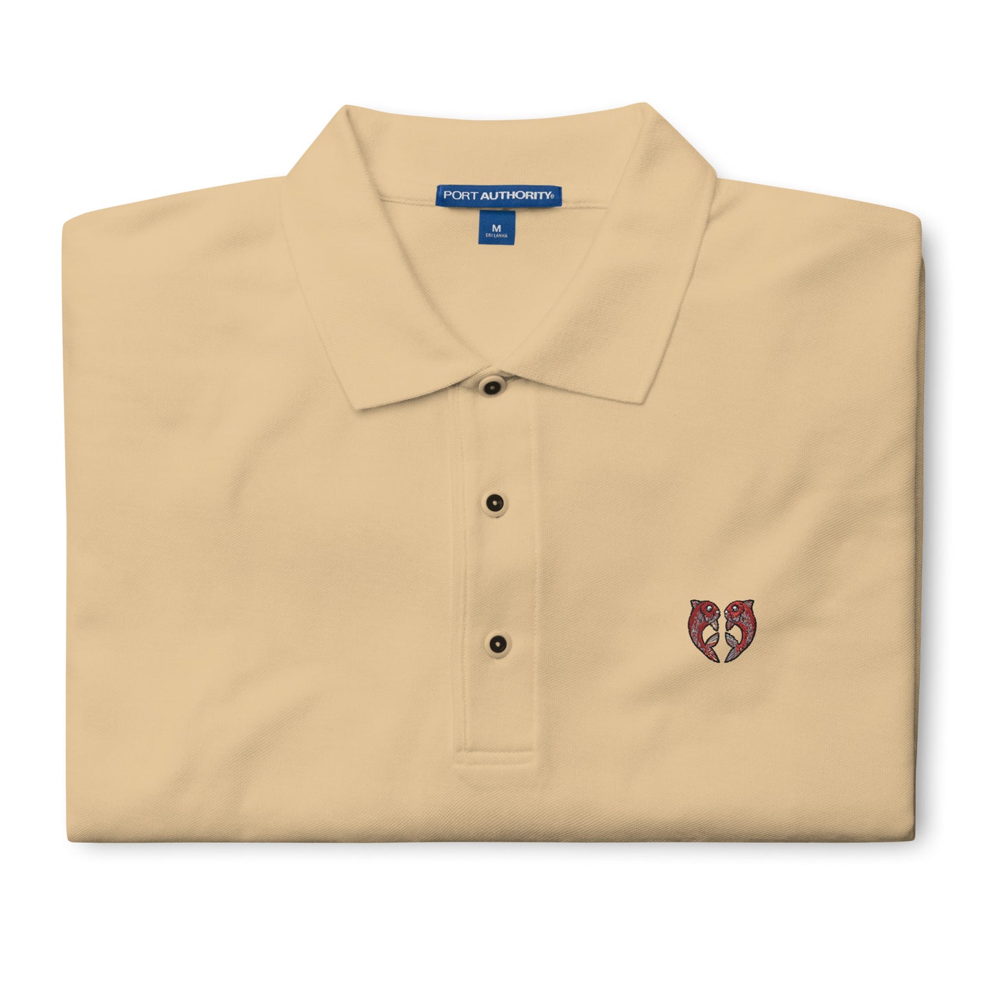 'Kissing Fish' Men's Premium Polo for Valentines Day