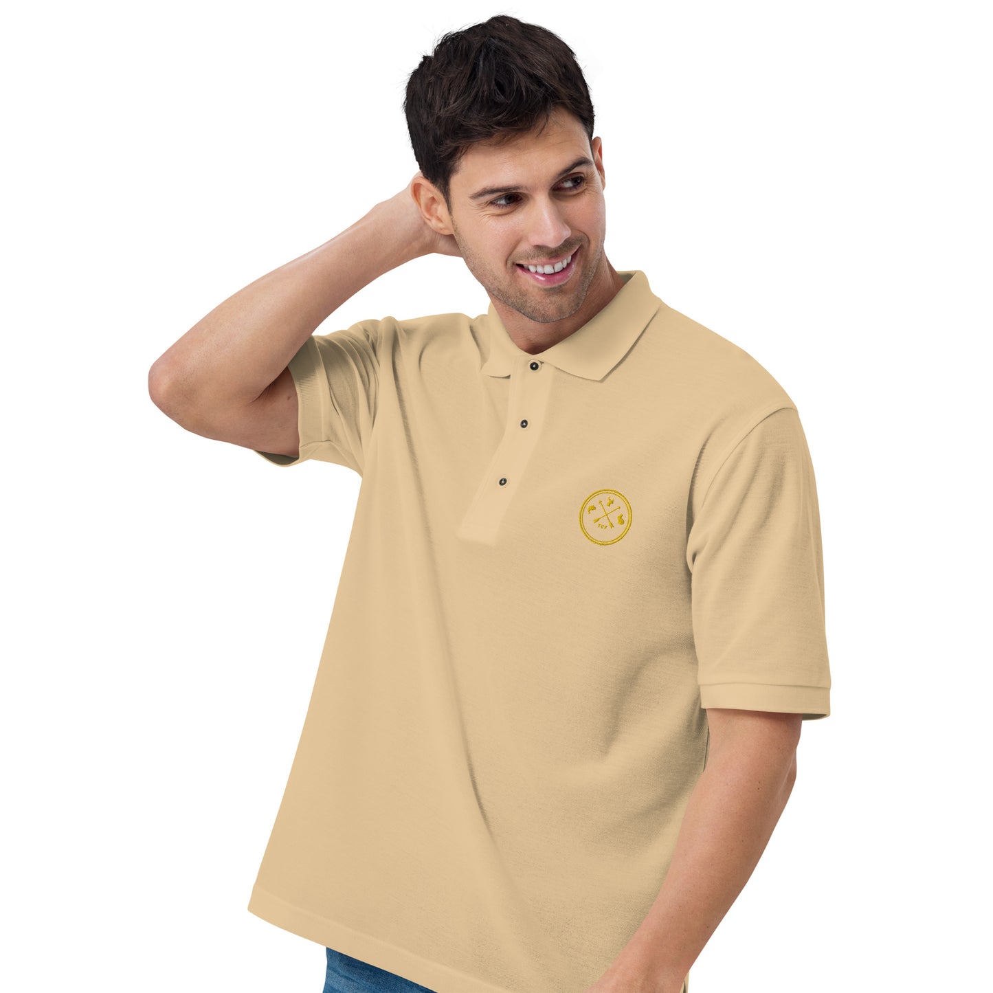 'Fish Hunt Shoot' TCF Men's Premium Polo