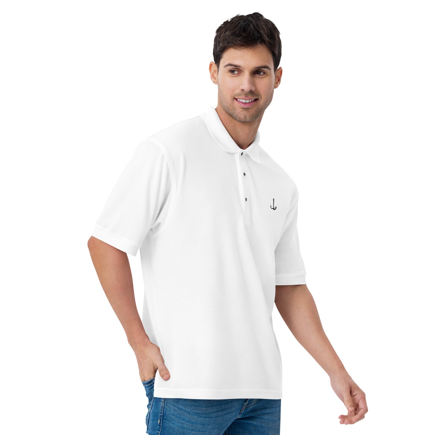 'Treble Hook' Men's Premium Polo