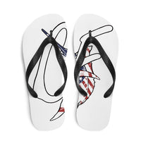 "The Conservative Fisherman" Signature Graphic Flip-Flops