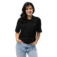 'Hook and Horn' Heart Graphic for Valentines Day Women's Polo