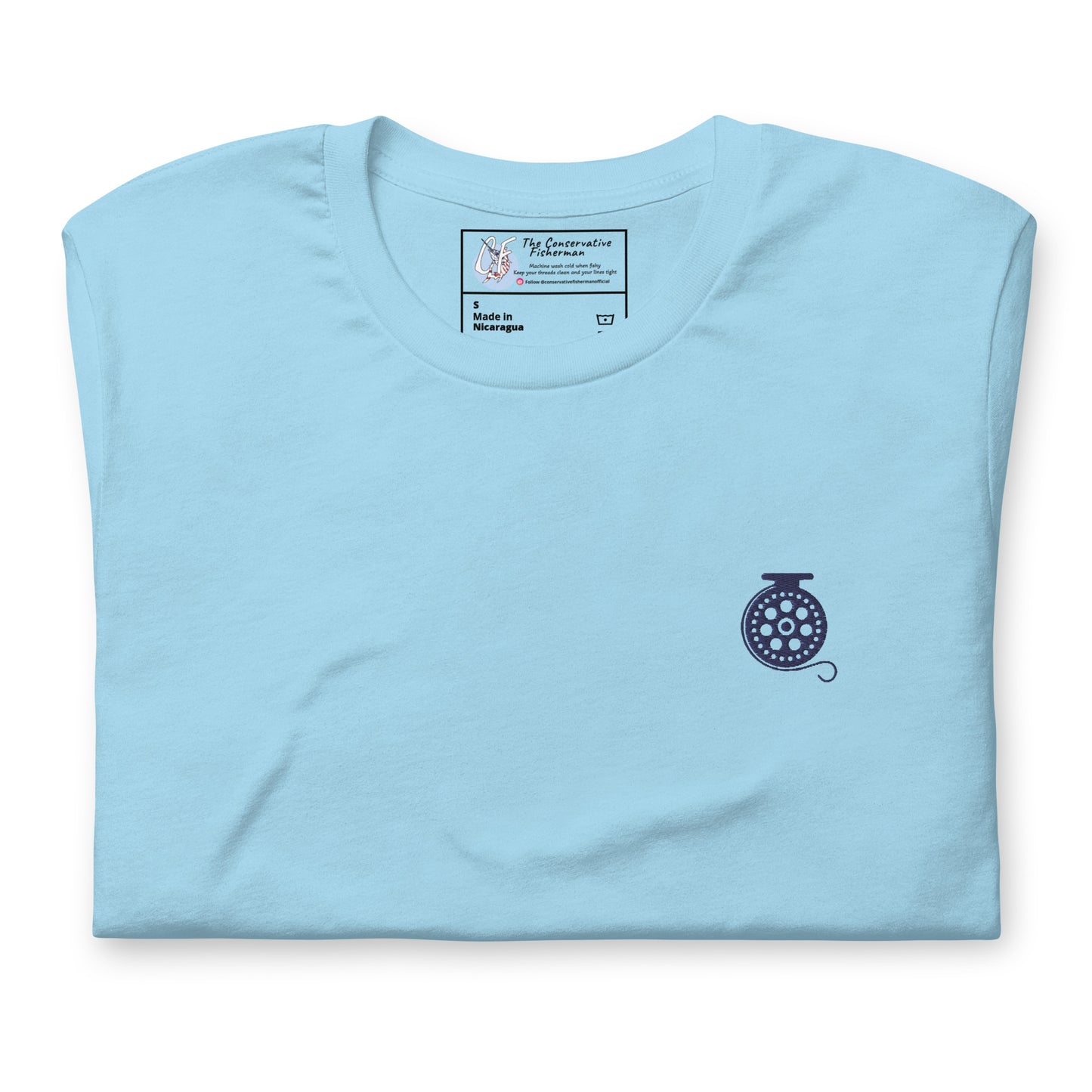 'Fly Fishing Reel' Premium Embroidered Shirt