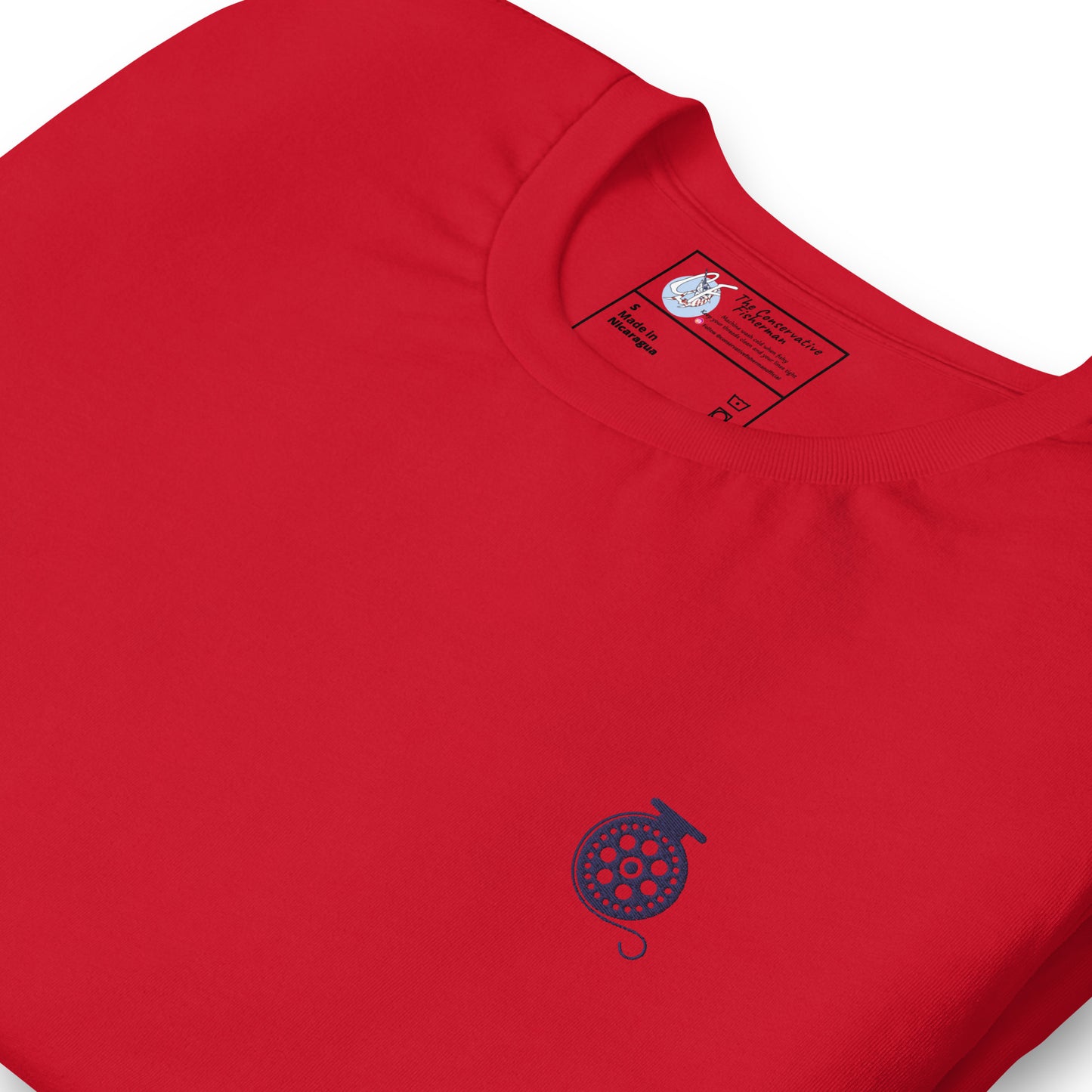 'Fly Fishing Reel' Premium Embroidered Shirt