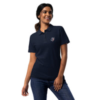 'American Striper' Striped Bass Logo Women’s Polo Shirt