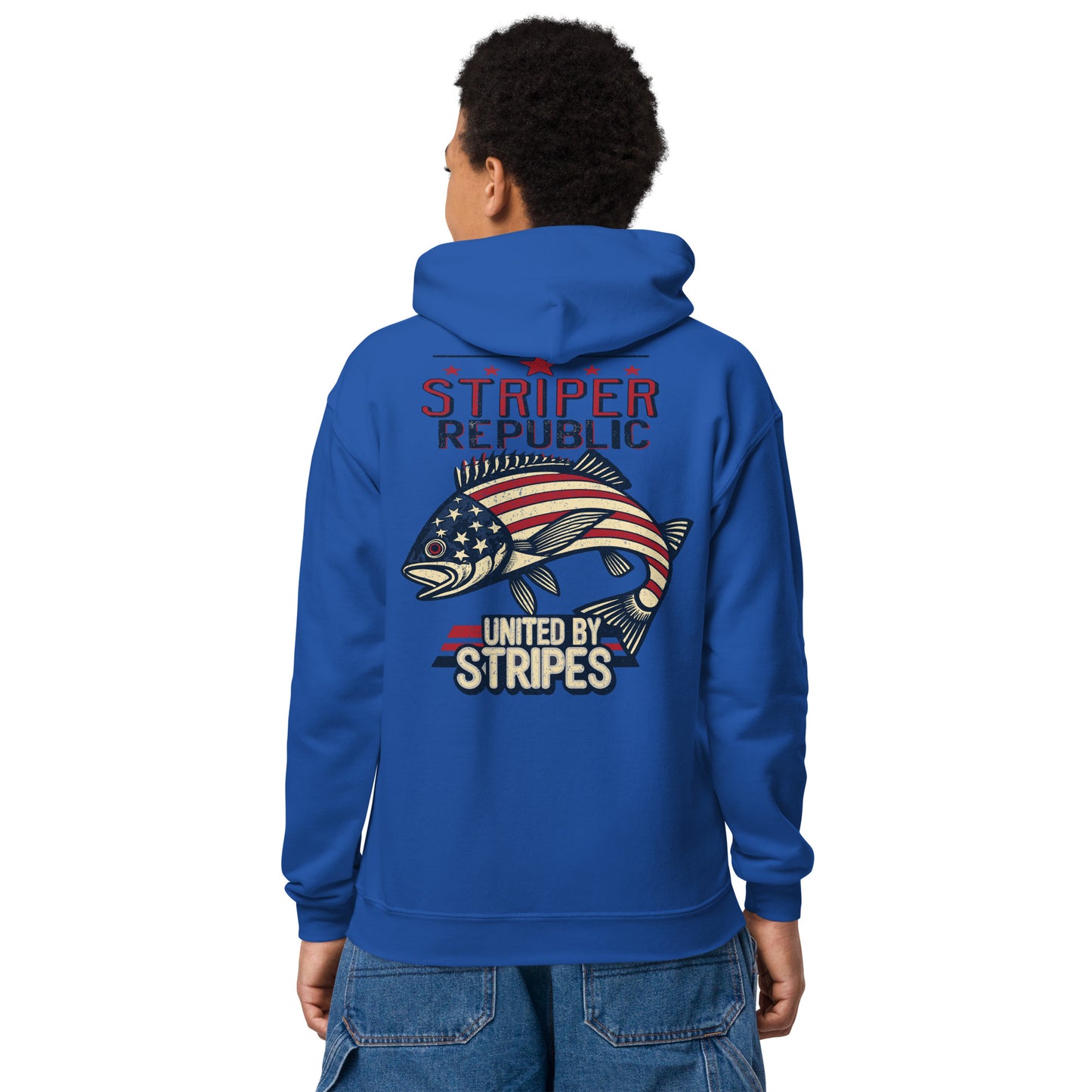 'United by Stripes' Youth Hooded Sweatshirt